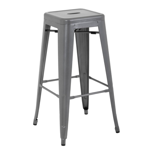 [DM934] Bolero Bistro stalen barkruk grijs (4 stuks)