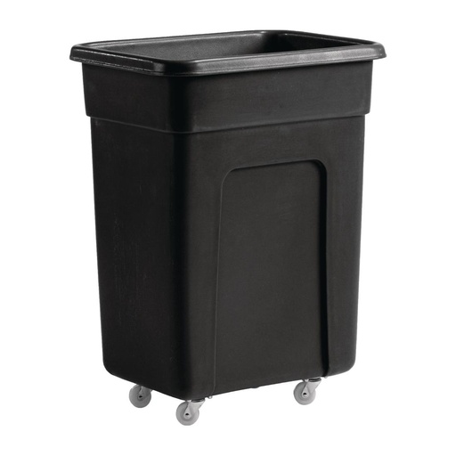 [DN597] Zwarte polyethyleen trolley klein 79,5(H) x 66(B) x 45,5(D)cm