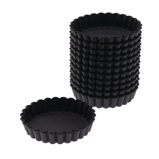 [DN955] Matfer Bourgeat Exoglass geribbelde vormpjes 10cm (12 stuks)