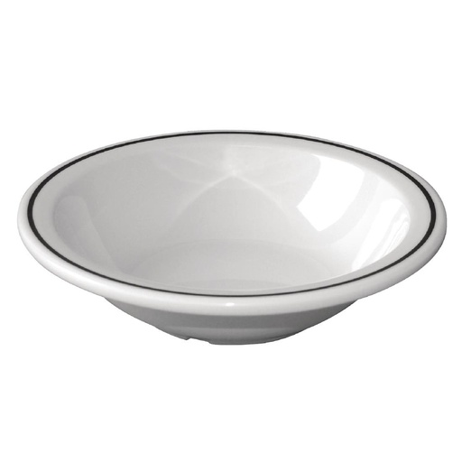 [DP985] Olympia Kristallon melamine kommen met zwarte rand 15cm (12 stuks)