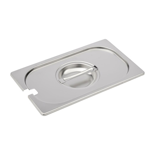 [DR494] Gastro M RVS gastronorm deksel GN 1/4 met lepeluitsparing