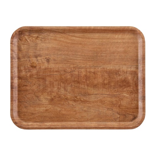 [DR584] Cambro Madeira gelamineerd dienblad bruin olijf 43cm