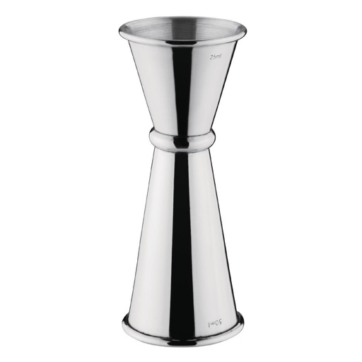 [DR593] Olympia RVS barmaatje/jigger 25/50ml
