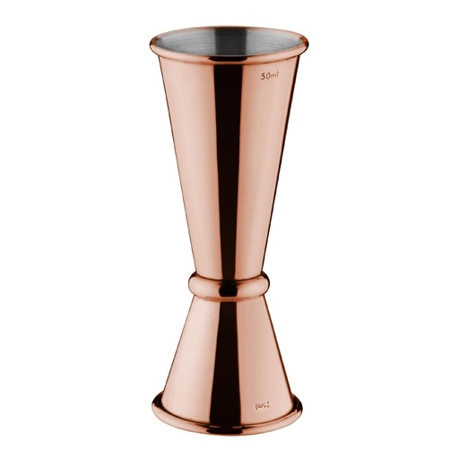 [DR606] Olympia koperen barmaatje/jigger 25/50ml