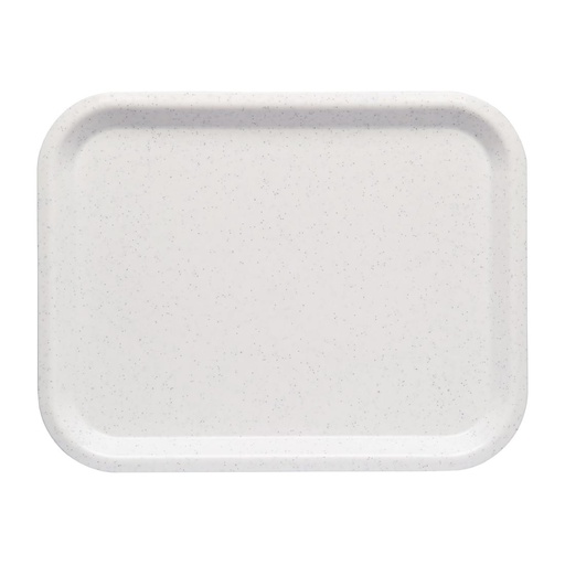 [DR874] Roltex Nordic dienblad wit gespikkeld 36x28cm