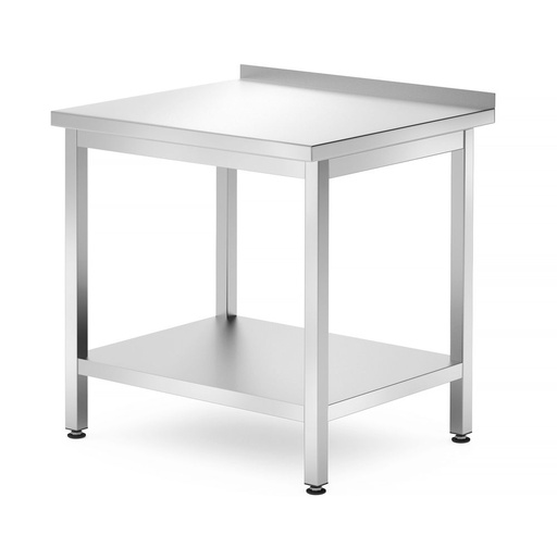 [812716] HENDI Wandtafel met plank – geschroefd, diepte 700 mm 812716