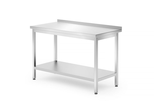 [812730] HENDI Wandtafel met plank – geschroefd, diepte 700 mm 812730