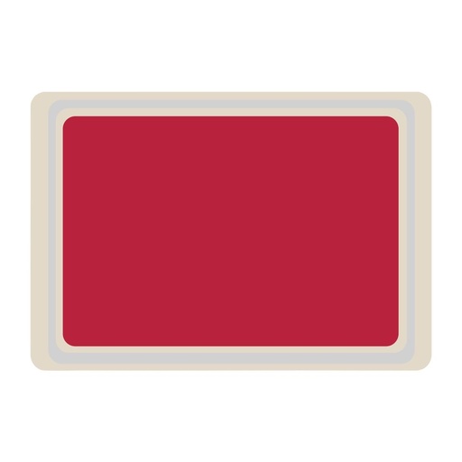 [DS081] Roltex Original dienblad rood 53x37cm