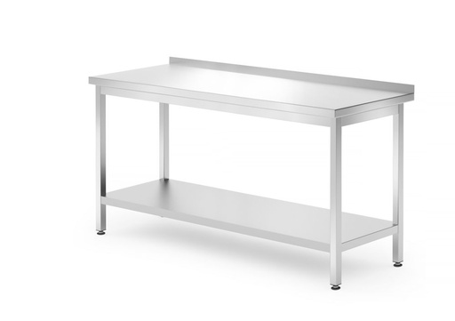 [812754] HENDI Wandtafel met plank – geschroefd, diepte 700 mm 812754