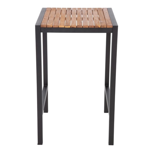 [DS155] Bolero vierkante bartafel gepoedercoat staal en acaciahout 600mm