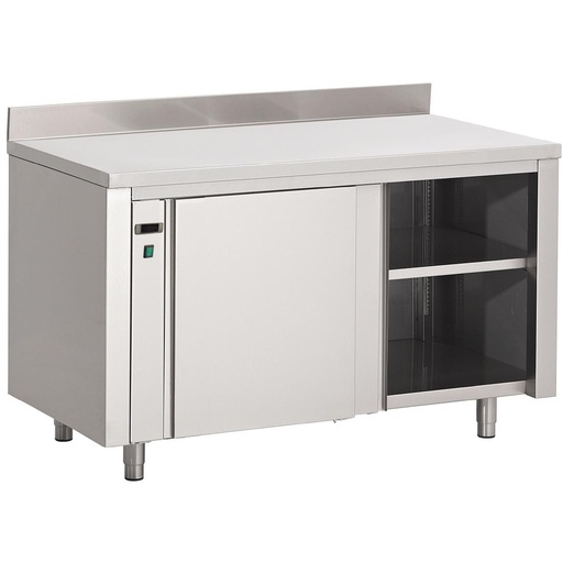 [DS438] Gastro M RVS warmhoudkast met achteropstand 85x180x70cm