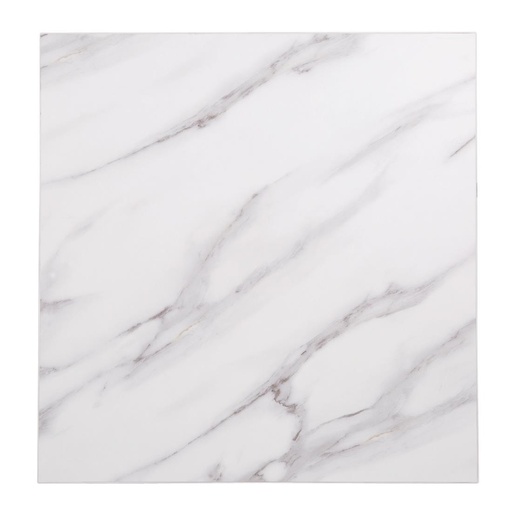 [DT444] Bolero, voorgeboord vierkant tafelblad met marmereffect, 600 mm