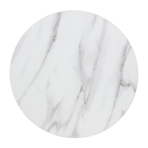 [DT445] Bolero, voorgeboord rond tafelblad met marmereffect, 600 mm