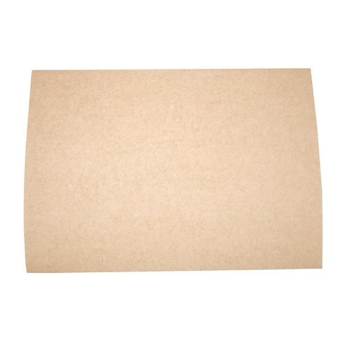 [DW631] Vegware composteerbaar ongebleekt vetvrij papier 38x27,5cm (500 stuks)