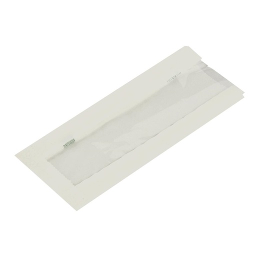 [DW639] Vegware composteerbare pergamijnen warmhoudzakken met NatureFlex venster klein (1000 stuks)