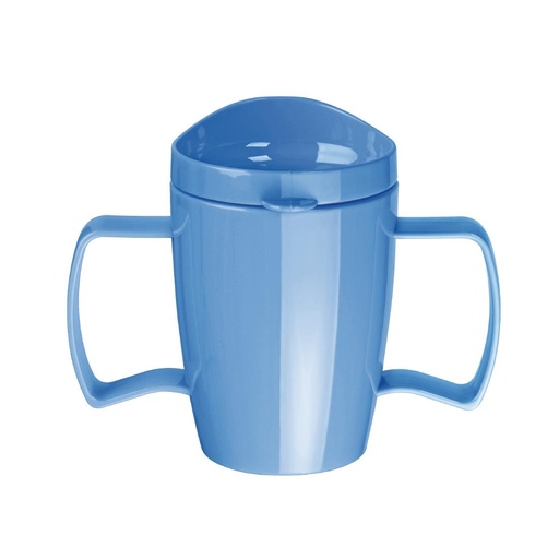 [DW703] Olympia Kristallon Heritage drinkbeker met deksel 300ml blauw (4 stuks)