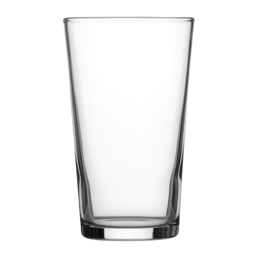 [DY268] Utopia Geharde Conische Bierglazen 280ml Ce-Gemarkeerd (48 Stuks)