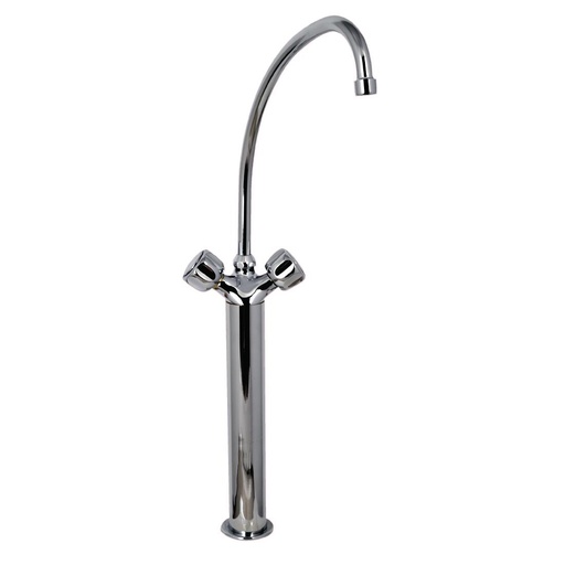 [DY381] Gastro M heavy duty monobloc mengkraan met draaiknoppen, 40cm kolom en 20cm kraan