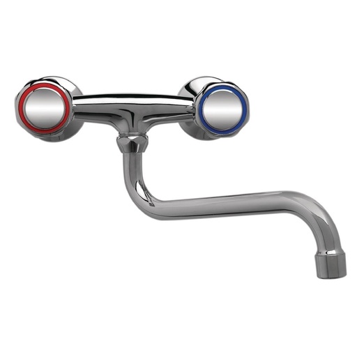 [DY384] Gastro M duobloc mengkraan met draaiknoppen en lage uitloop van 25cm