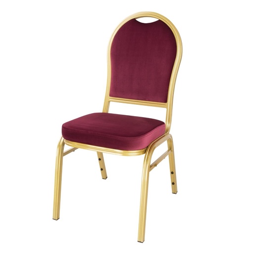 [DY695] Bolero Regal stapelstoelen bordeauxrood (4 stuks)