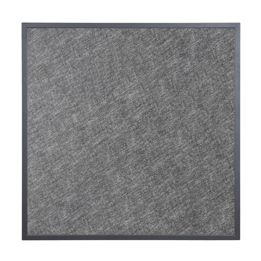 [DZ873] Bolero Tafelblad Van Gehard Glas Voor Buiten, Zwart Geborsteld, Vierkant, Grijze Rand, 700mm