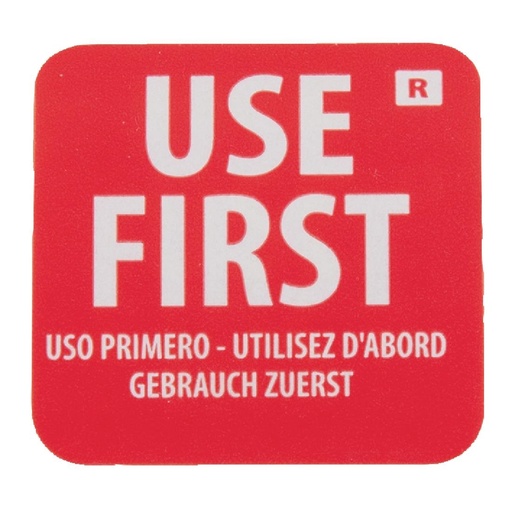 [E149] Hygiplas verwijderbare etiketten 'Use First' (1000 stuks)