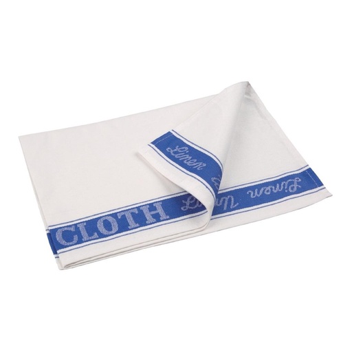 [E911] Vogue poleerdoek blauw/wit 762 x 508mm