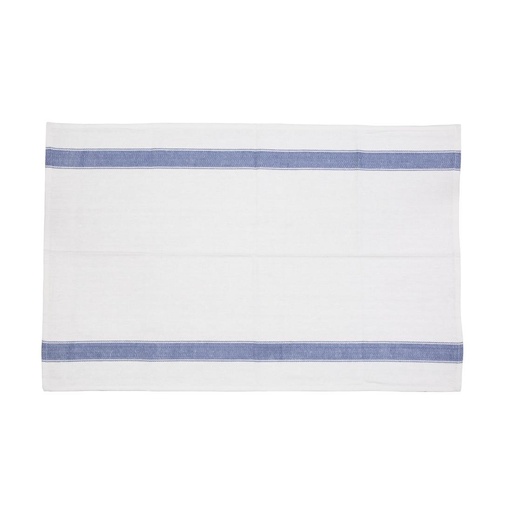 [E918] Vogue zware kwaliteit polykatoen theedoek blauw 76 x 51cm