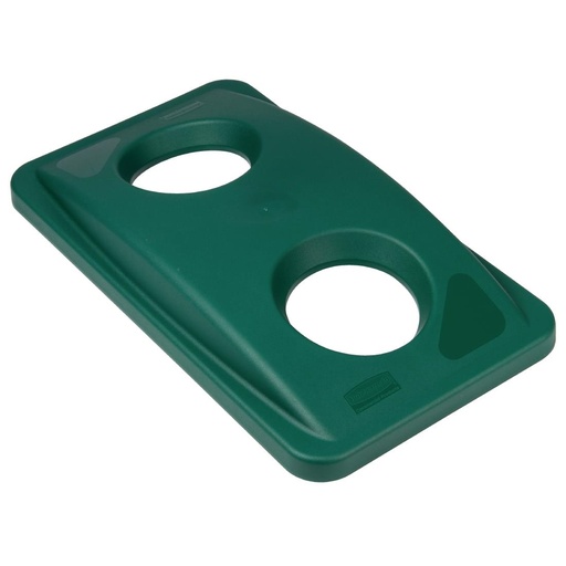 [F636] Rubbermaid Slim Jim deksel groen