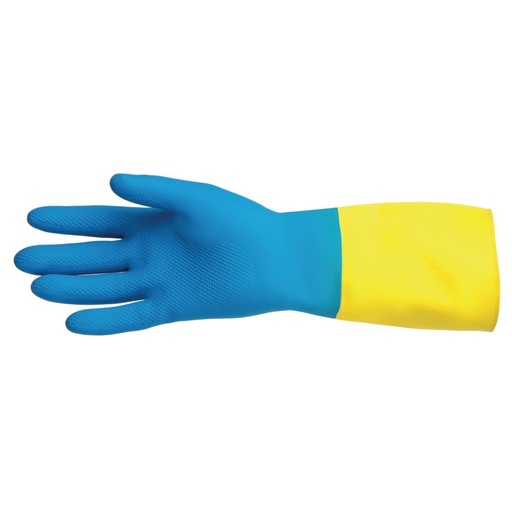 [FA296-M] MAPA Alto 405 waterdichte heavy-duty werkhandschoenen blauw en geel - M
