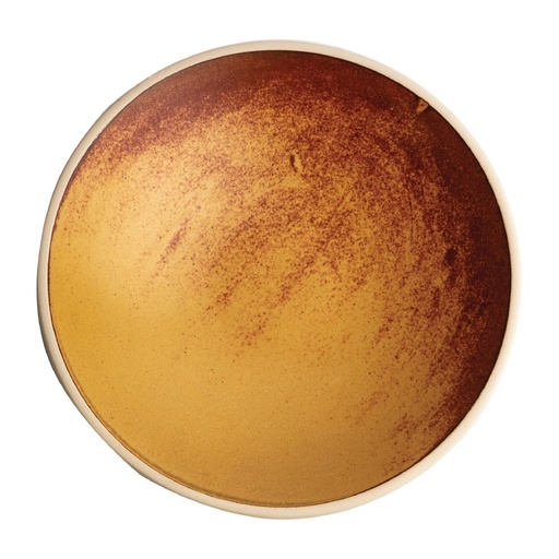 [FA312] Olympia canvas ondiepe schaal sienna roest 200 mm (pak van 6)