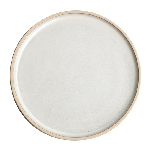 [FA328] Olympia Canvas platte ronde borden wit 18cm (6 stuks)