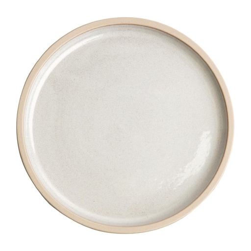[FA329] Olympia Canvas platte ronde borden wit 25cm (6 stuks)