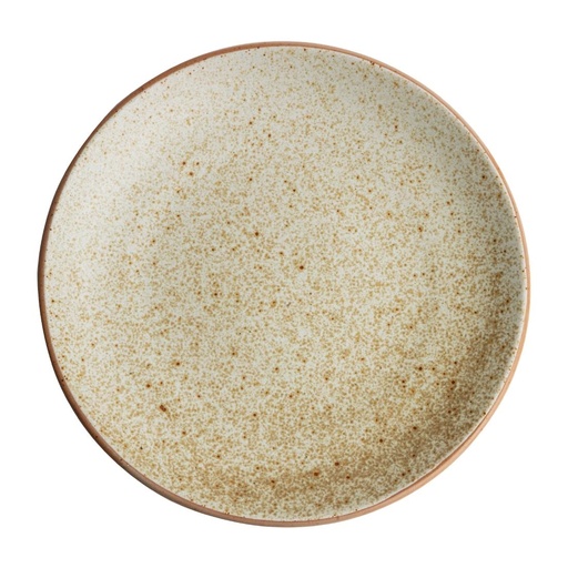 [FA339] Olympia Canvas gewelfde borden crème 27cm (6 stuks)