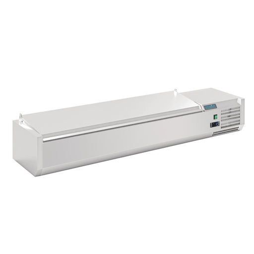 [FA855] Polar G-serie opzetkoelvitrine met deksel 7x GN 1/4