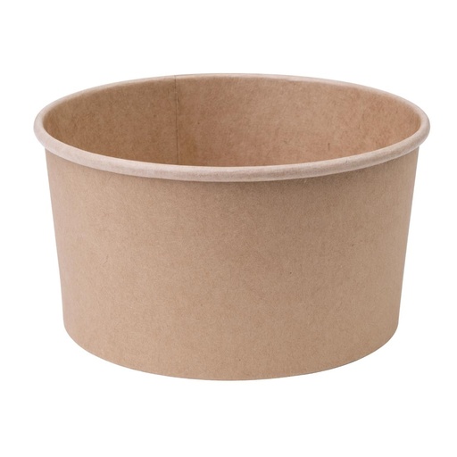 [FB198] Fiesta Compostable ronde kraft saladeschaal 1L (300 stuks)