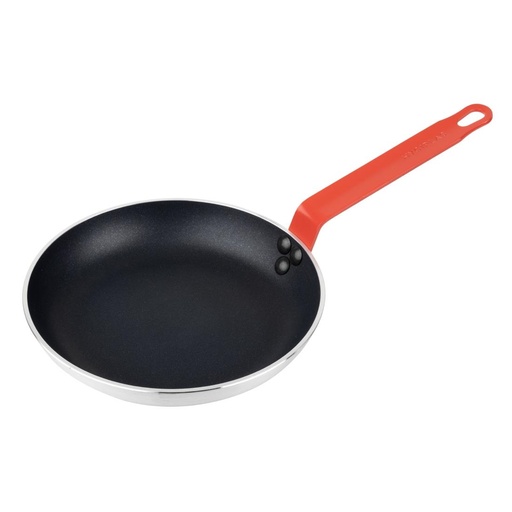 [FB474] Hygiplas Teflon Platinum Plus anti-aanbak koekenpan 240mm rood handvat