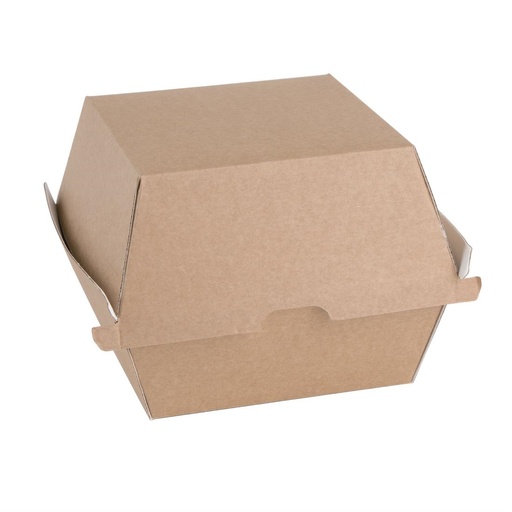 [FB665] Fiesta Compostable composteerbare hamburgerdoosjes kraft groot 112mm vierkant (150 stuks)