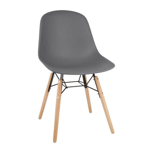 [FB815] Bolero Arlo stoelen donkergrijs (2 stuks)