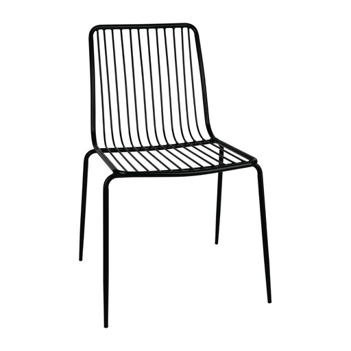 [FB874] Bolero RVS eetkamerstoelen zwart (4 stuks)