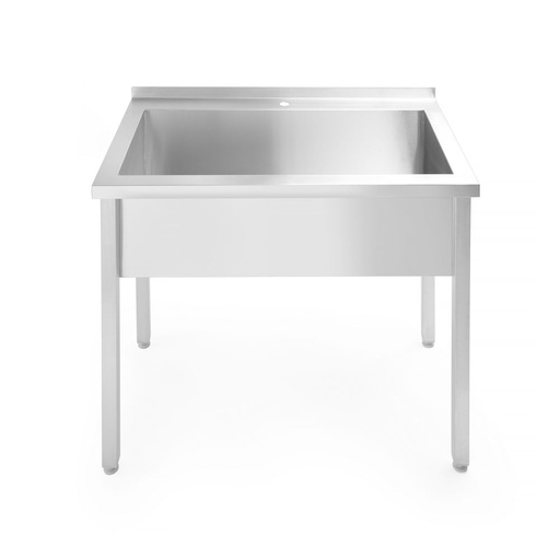 [811023] HENDI Tafel met enkele wasbak, zonder spatrand - geschroefd, diepte 600 mm 811023