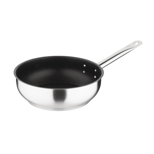 [FC099] Vogue Platinum Plus RVS anti-aanbak inductie sauteuse 24cm