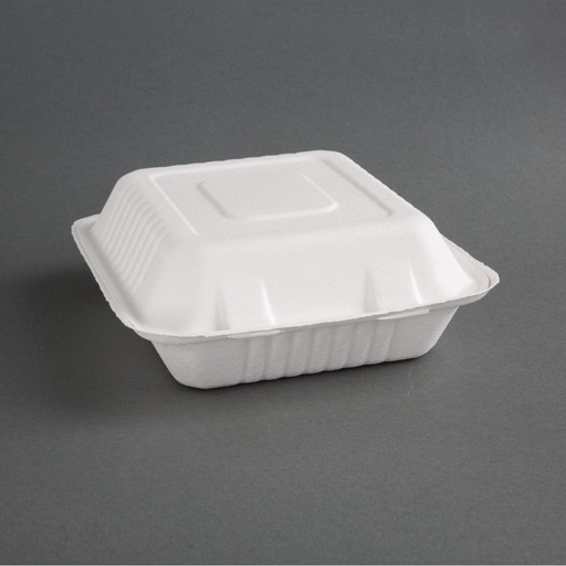[FC526] Fiesta Compostable composteerbare bagasse voedseldozen 3 compartimenten (200 stuks)