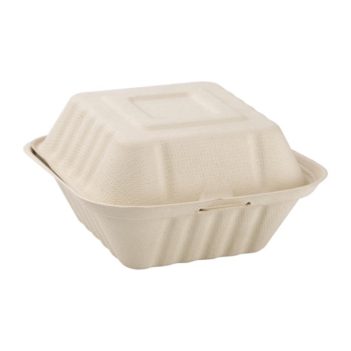 [FC542] Fiesta Compostable composteerbare bagasse hamburgerdoosjes 152mm (500 stuks)