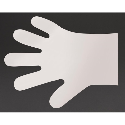 [FD388] Vegware composteerbare handschoenen voor voedselbereiding wit - M (2400 stuks)