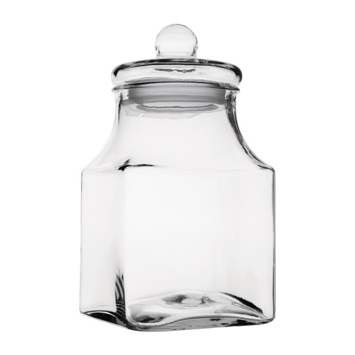 [FD958] Olympia glazen voorraadpot vierkant 3,4L