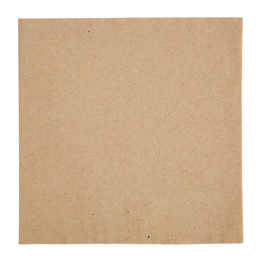[FE242] Fiesta Recyclable dinerservetten 1/4 vouw gerecycled kraft 400mm (2000 stuks)
