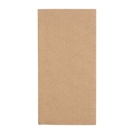[FE250] Fiesta Recyclable dinerservetten 1/8 vouw gerecycled kraft 400mm (2000 stuks)