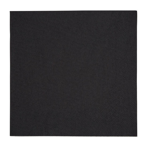 [FE257] Fiesta Recyclable 3-laags dinerservetten 1/4 vouw zwart 400mm (1000 stuks)