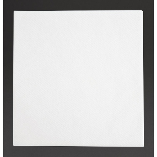 [FE264] Fiesta Recyclebaar Premium Tablin Dinerservet Wit 40x40cm Airlaid 1/4 Fold (Pak van 500)
